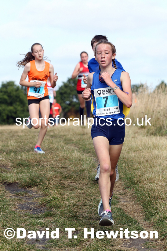 Girls under-13s 2021 North Eastern League, Wrekenton, Low Fell, Gateshead. Photo: David T. Hewitson/Sports for All Pics